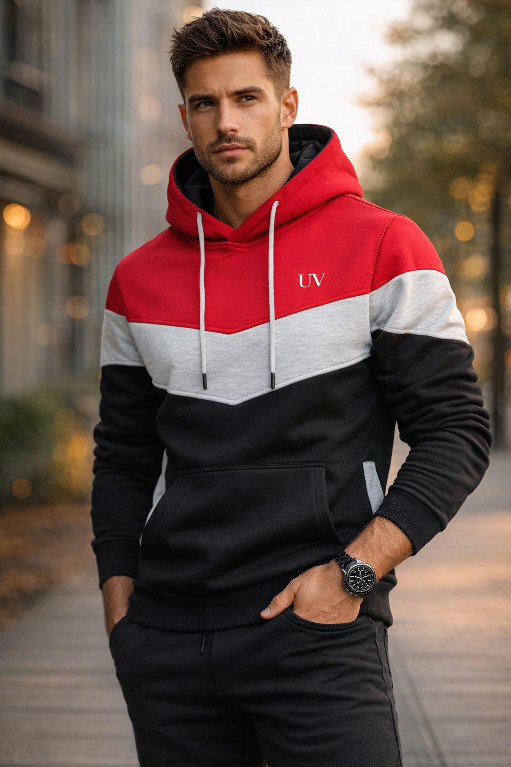 UV ATELIER Urban Block Hoodie