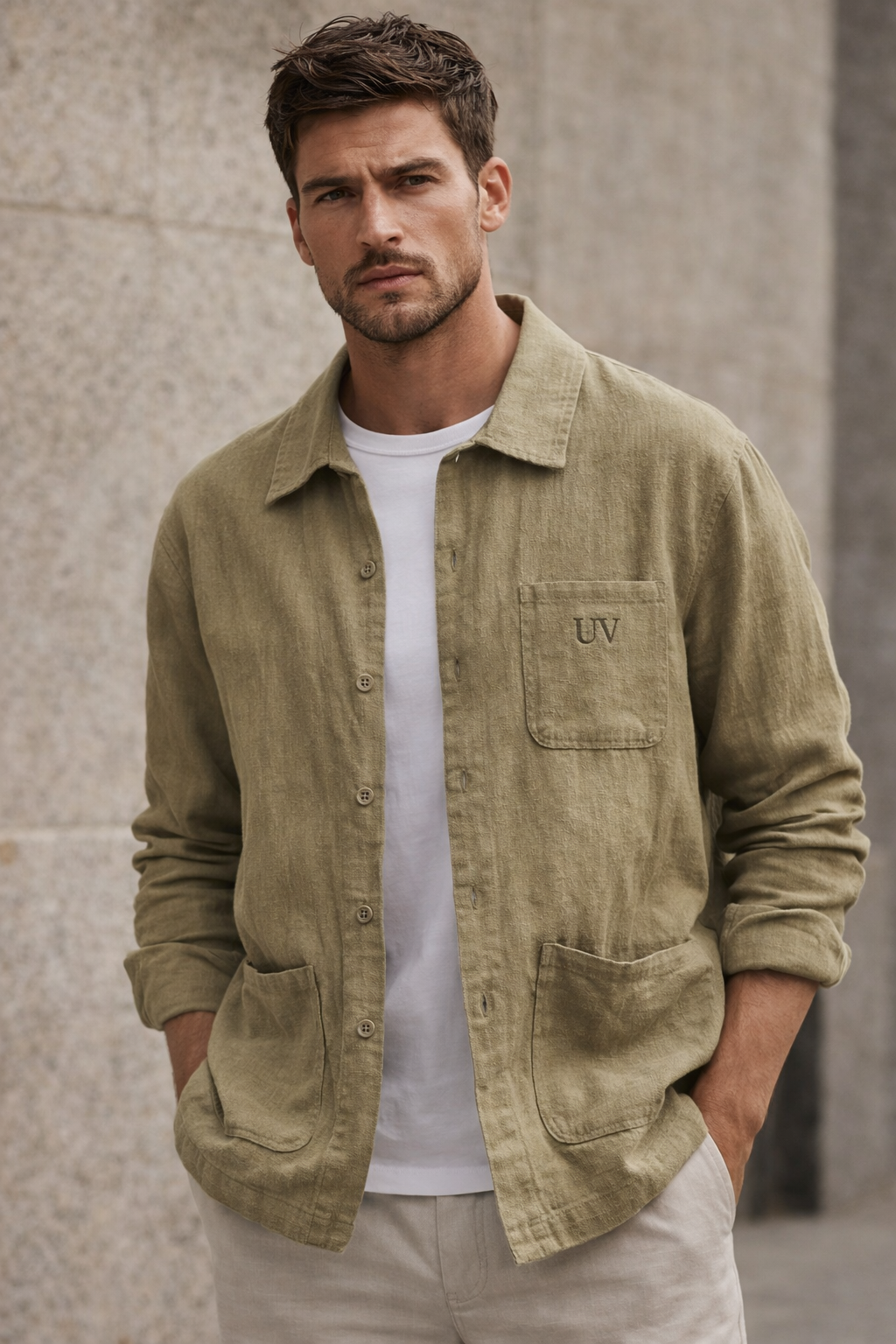 UV ATELIER Casual Linen Shirt