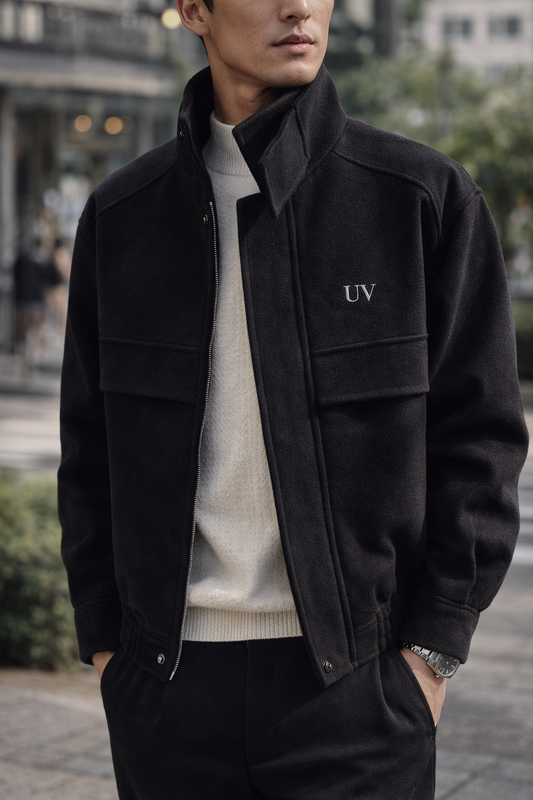 UV ATELIER Tailored Wool Short Coat