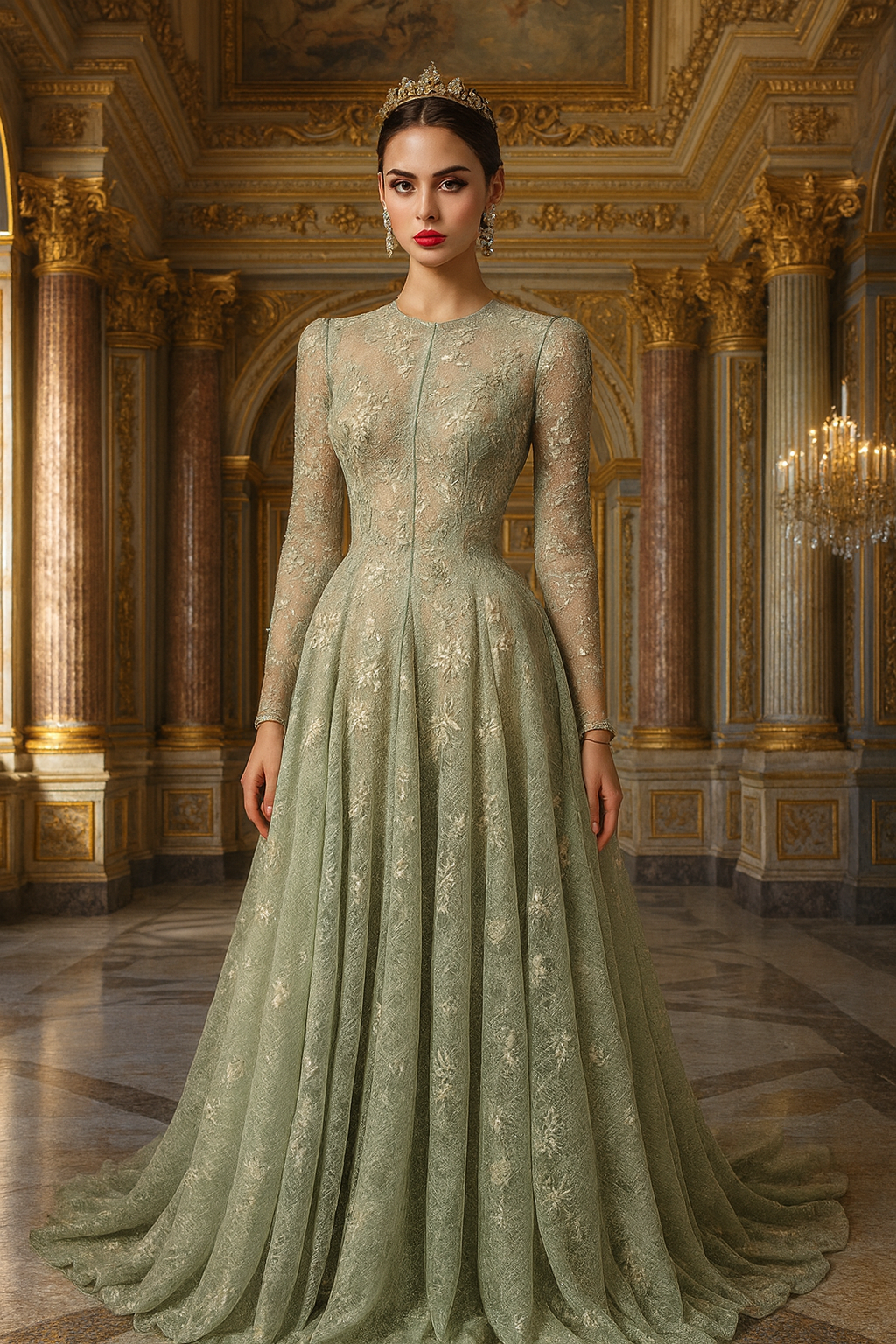 UV ATELIER Premier Lace & Gauze Evening Silhouette