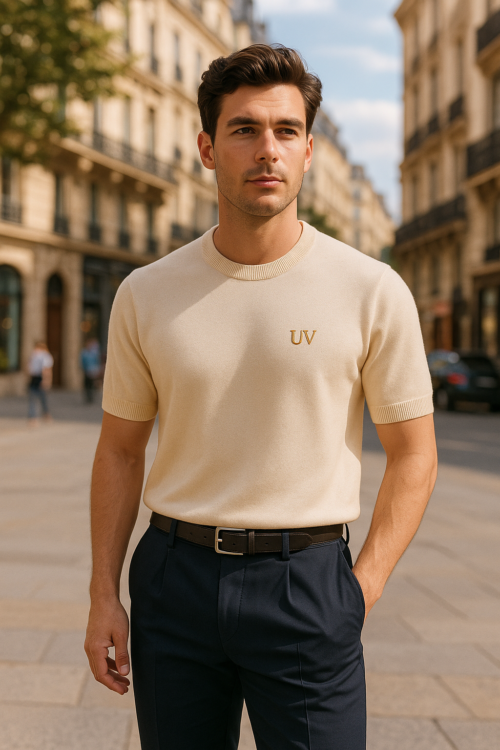 UV ATELIER Luxe Merino-Cashmere Tee