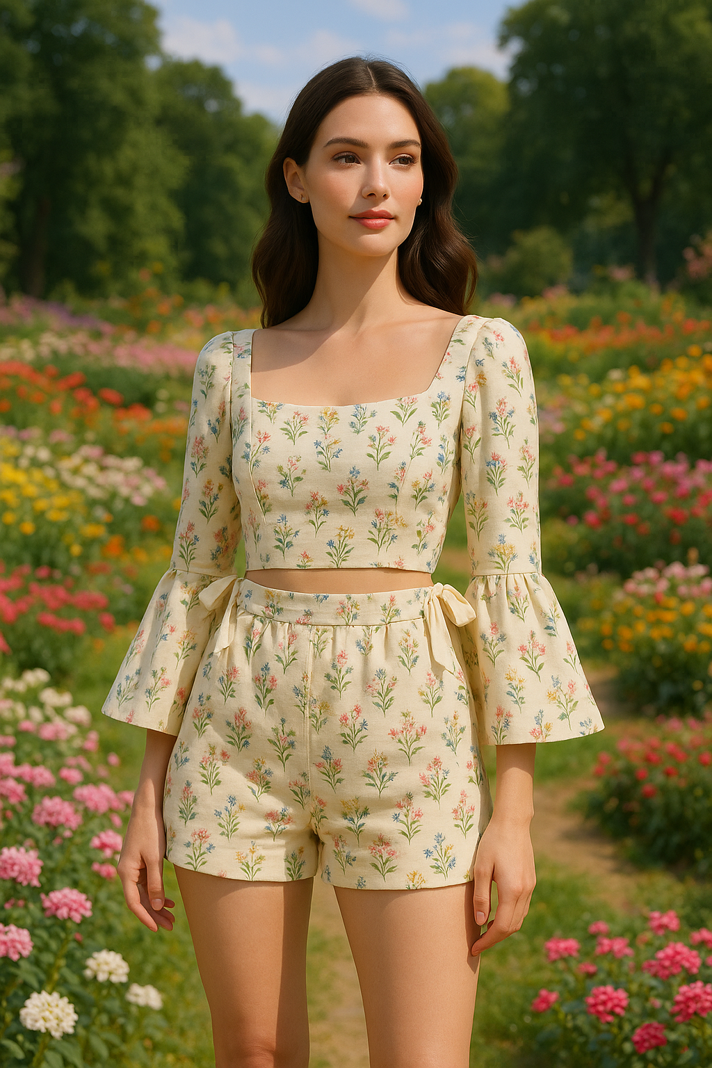UV ATELIER Sunlit Bloom Lounge Two-Piece Set