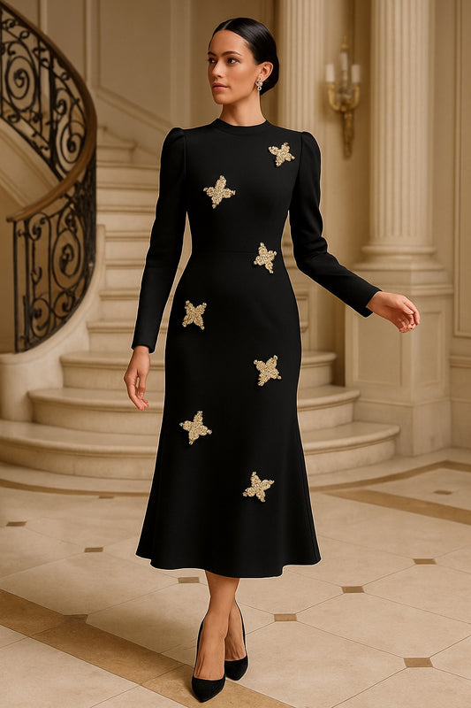 UV Atelier – Luxury Pearl & Crystal Mermaid Evening Dress
