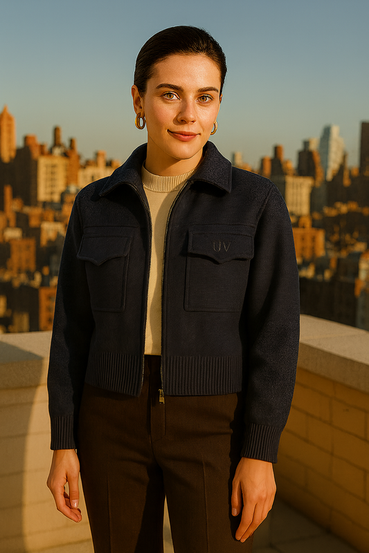 UV ATELIER Premium Luxe Zip-Up Jacket