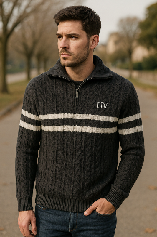 UV ATELIER Fine Merino Collared Knit