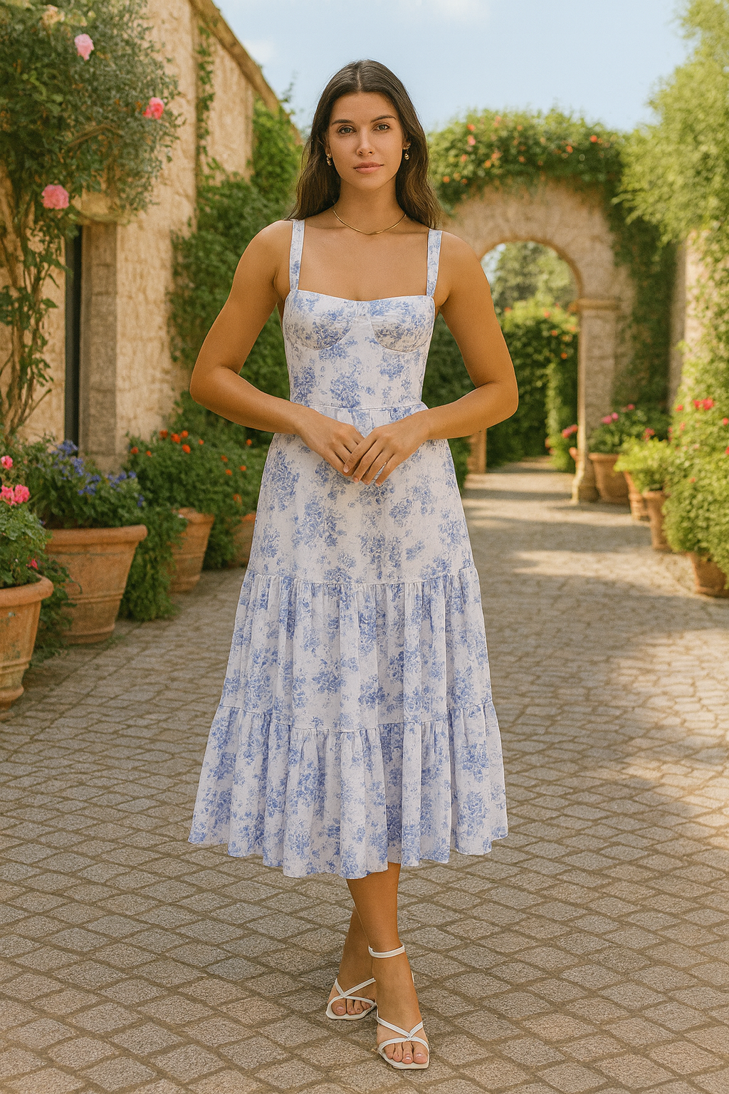 UV Atelier – Floral Midi Dress