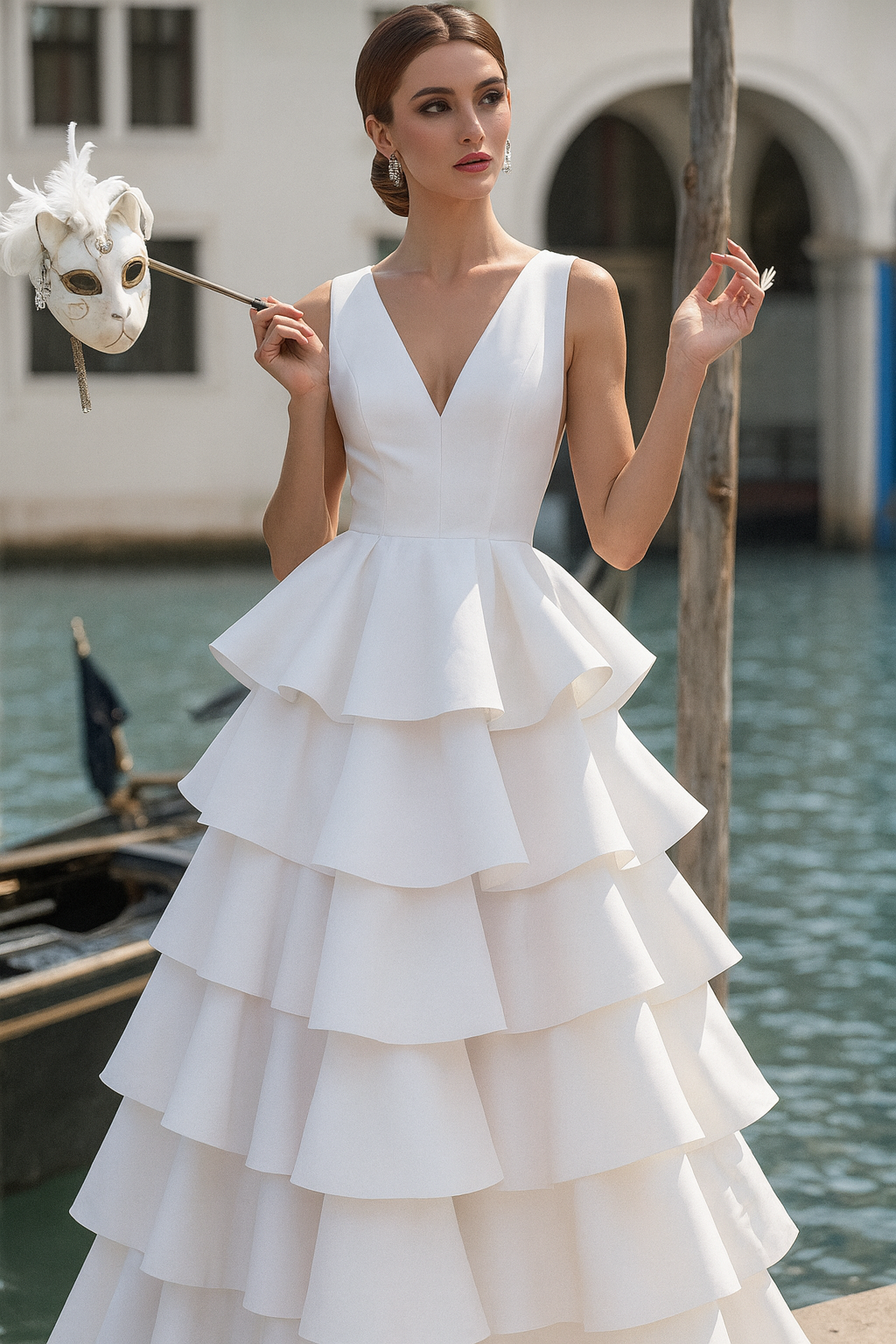 UV ATELIER 2025 Summer Tiered Sheer Maxi Dress