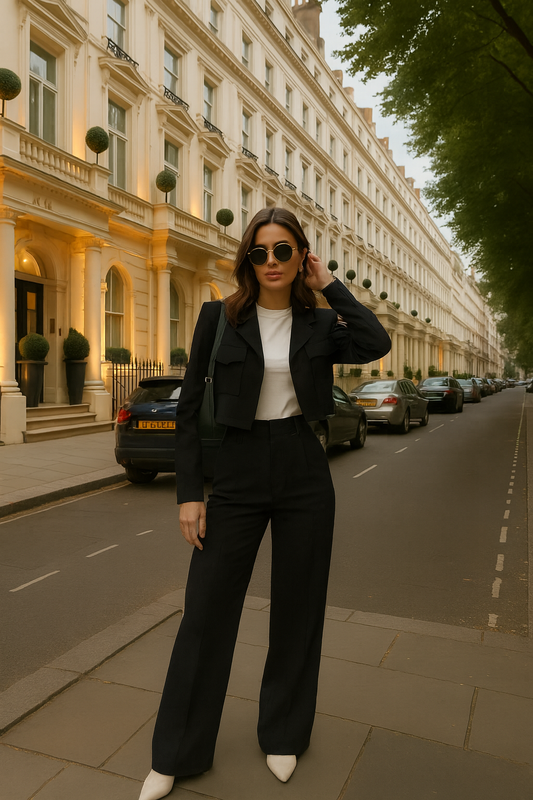 UV ATELIER – Short Jacket & Wide-Leg Pants