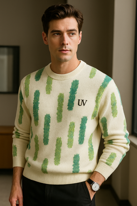 UV ATELIER Men’s Pure Wool Winter Sweater