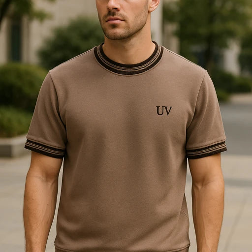 UV ATELIER Cashmere Half-Sleeve Knit