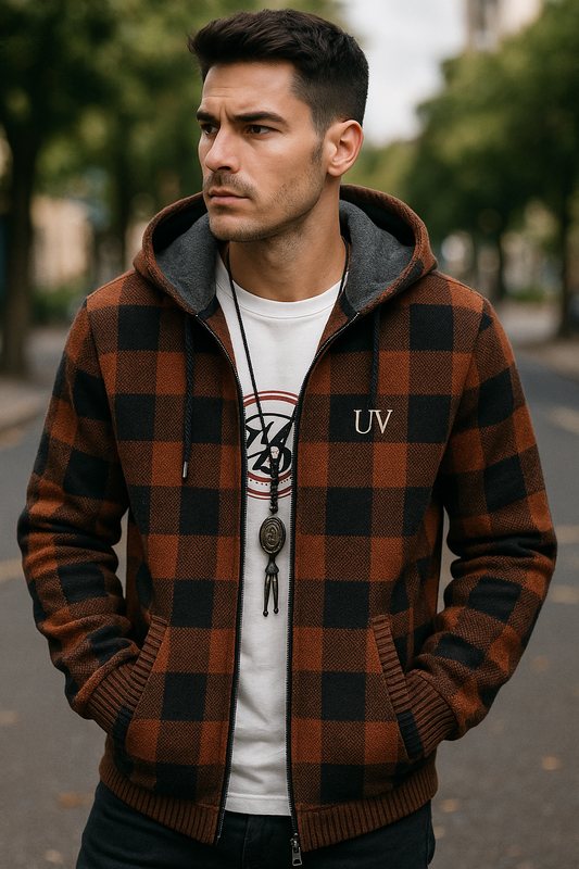 UV ATELIER Highland Plush Hooded Cardigan