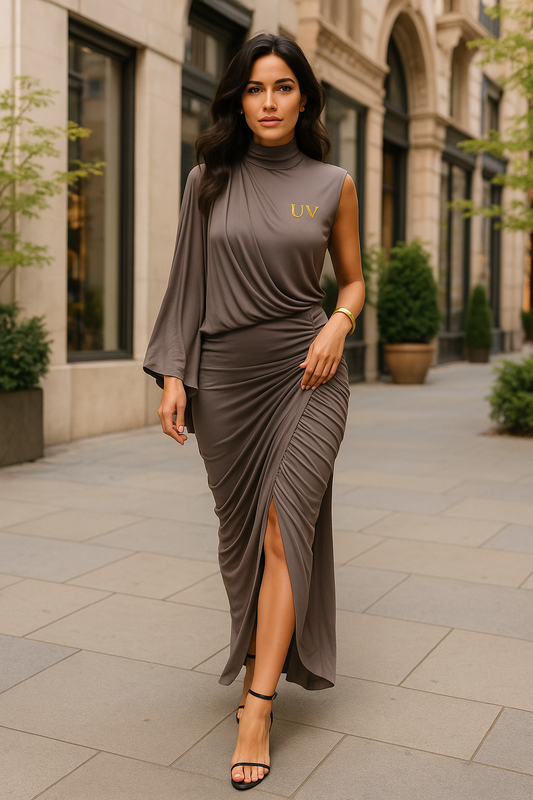 UV ATELIER Sophisticated Pleated Skirt & Top Set