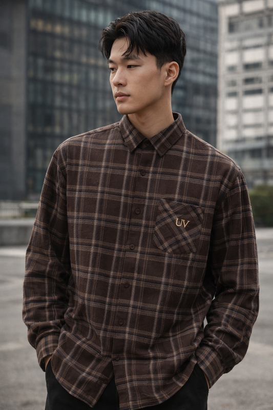 UV ATELIER Plaid Button-Up