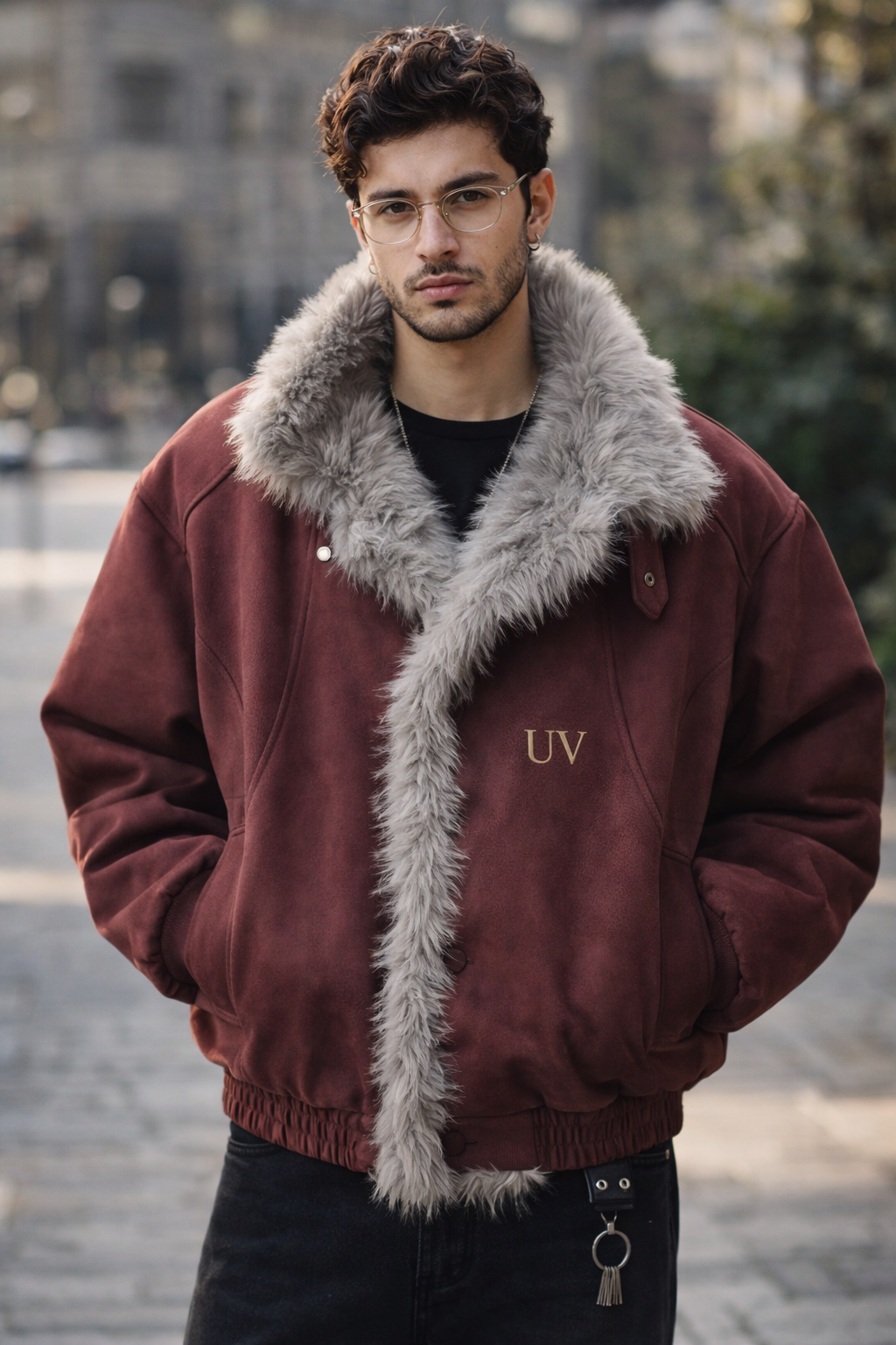 UV ATELIER Shadow Fur Bomber