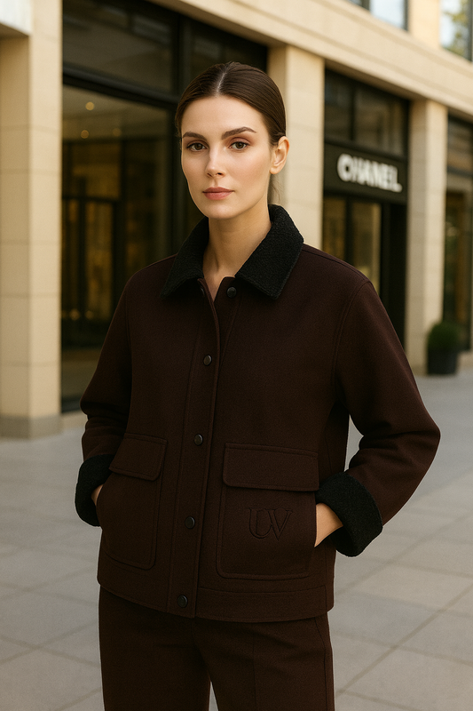 UV ATELIER Premium Cotton High-Neck Coat