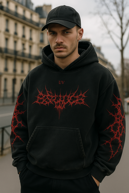 UV ATELIER Vintage Angel Graphic Hoodie