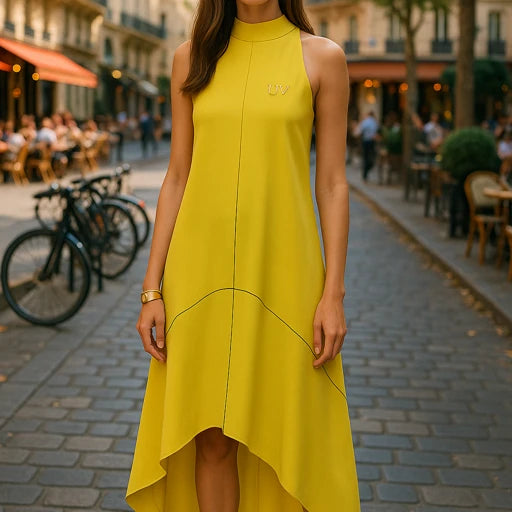 UV ATELIER Refined High-Neck Sleeveless Maxi Dress