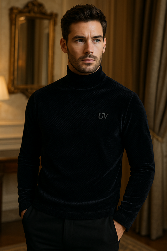 UV ATELIER Luxe Velvet Turtleneck Tee