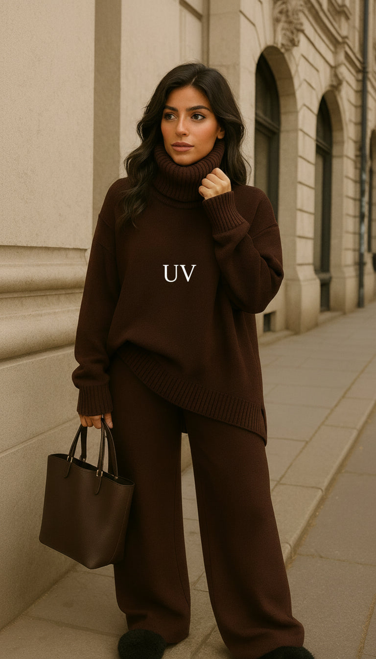 UV Atelier – Oversized Two-Piece Knit Set
