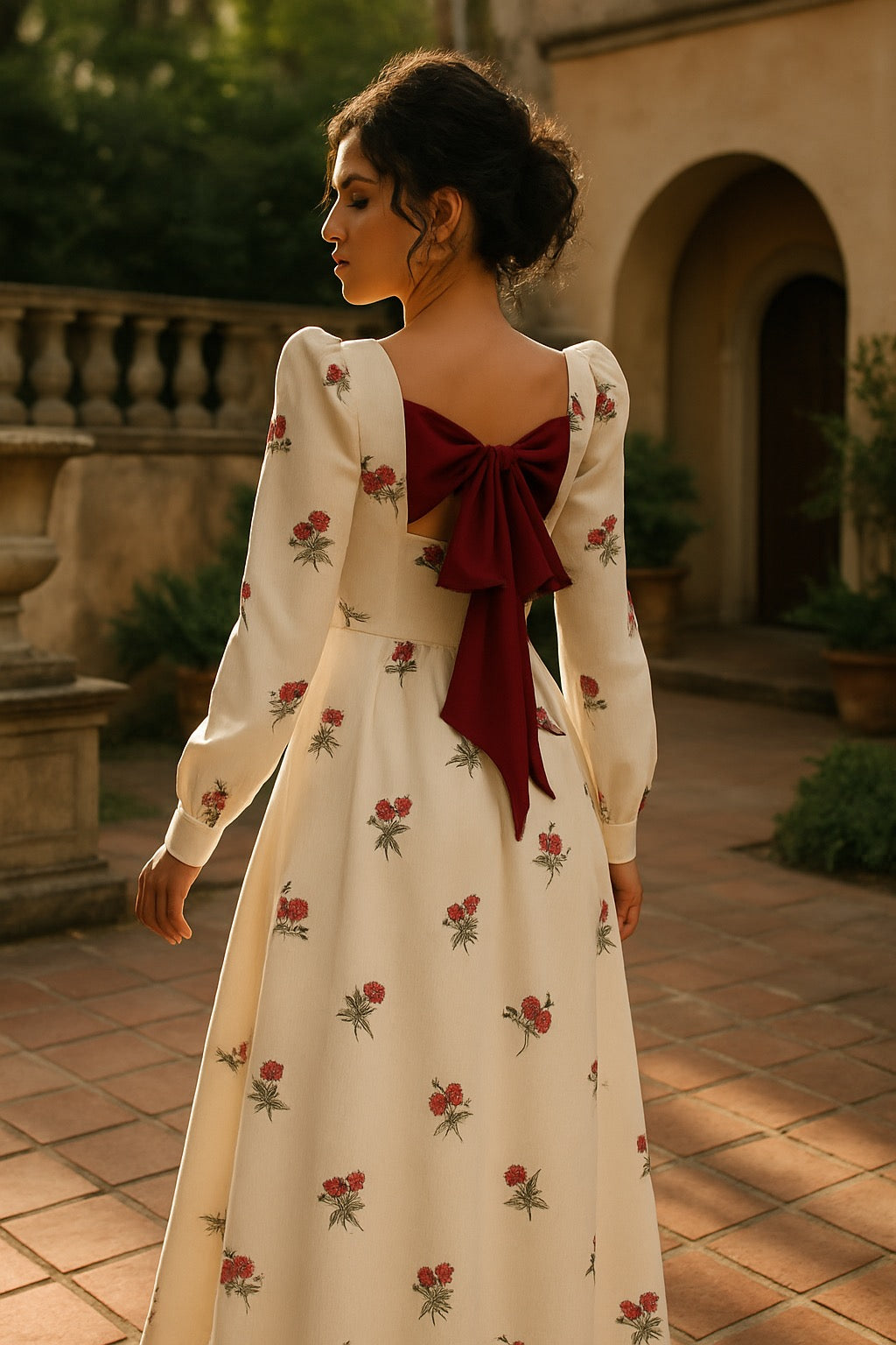 UV Atelier – Elegant Floral Maxi Dress