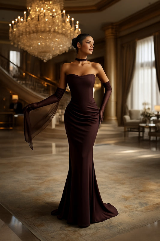 UV Atelier – Sexy Off-Shoulder Backless Maxi Dress