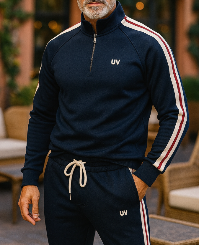 UV ATELIER Modern Knit Hoodie & Jogger Combi Set