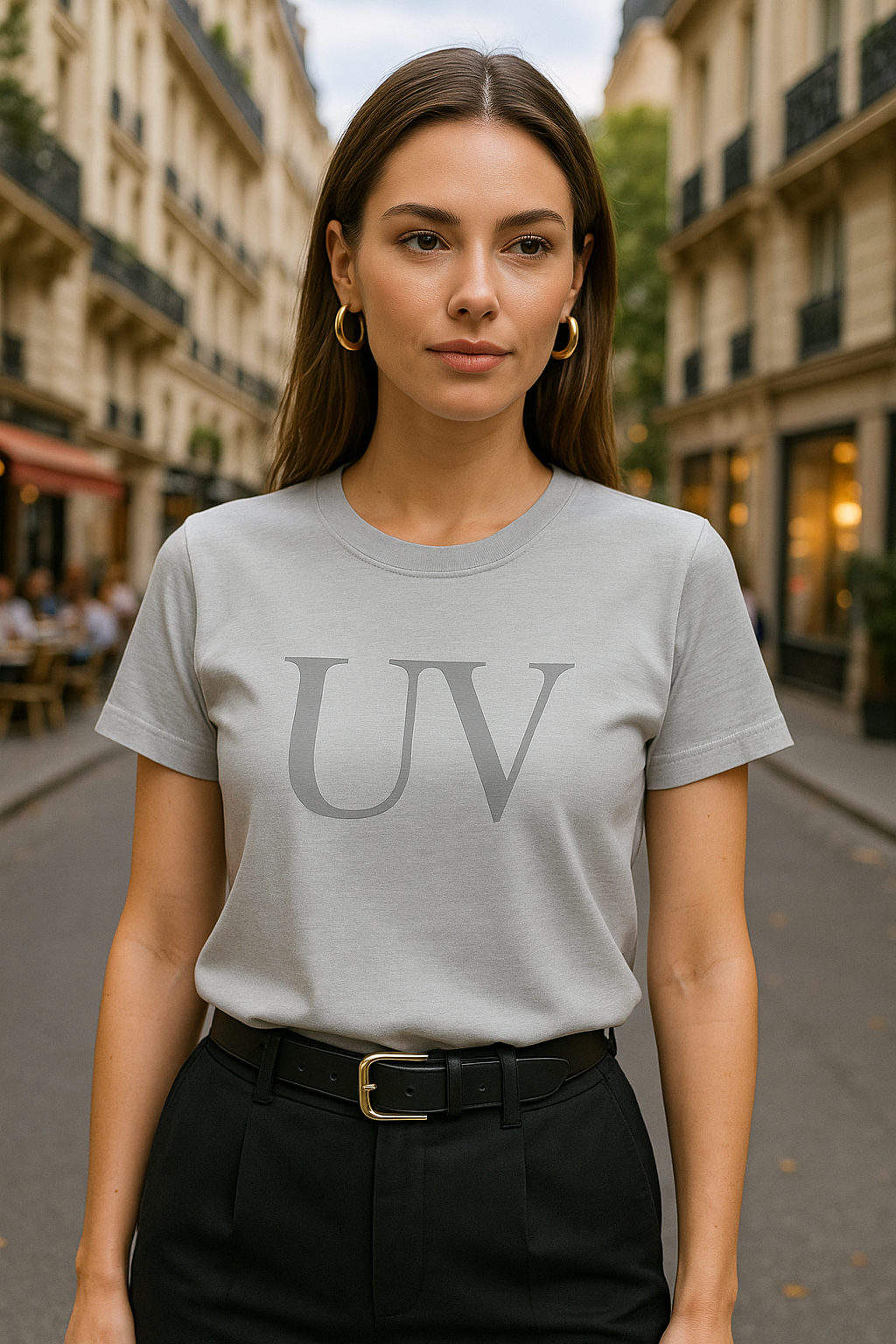 UV ATELIER Modern Silky Cotton Blend T-Shirt