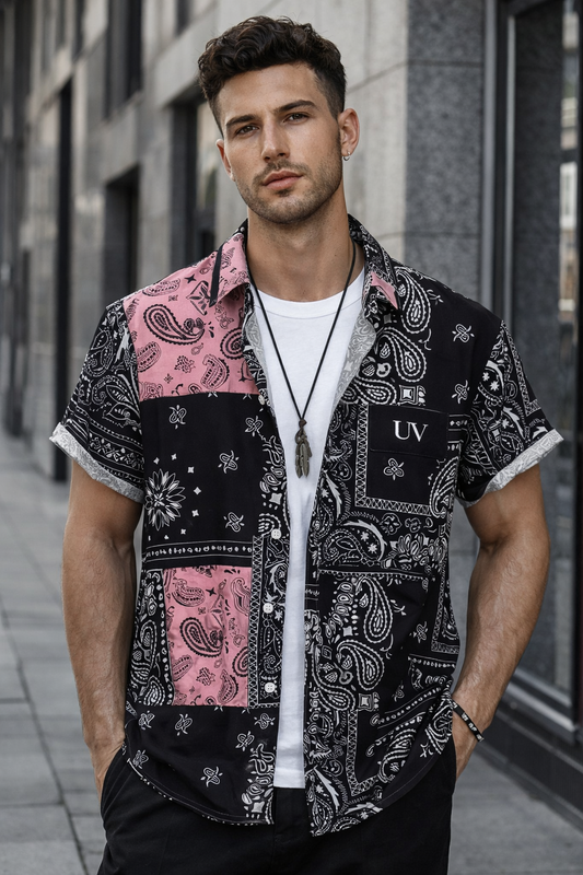 UV ATELIER Noir Paisley Shirt