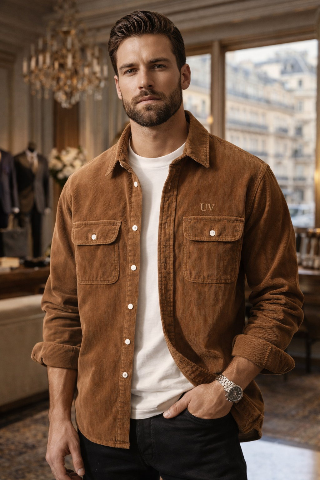 UV ATELIER Corduroy Utility Shirt