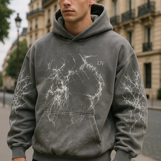 UV ATELIER Vintage Angel Graphic Hoodie