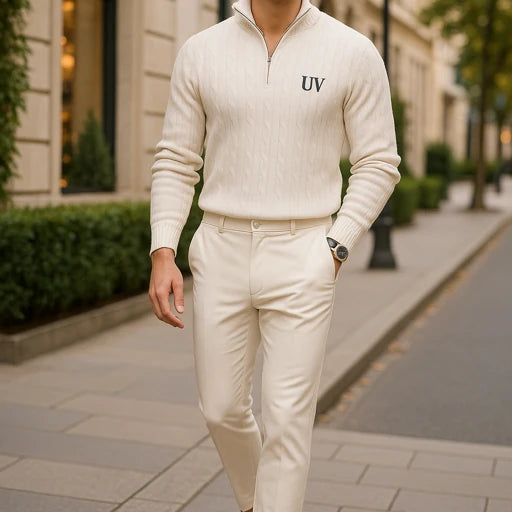 UV ATELIER Modern Knitwear Cardigan