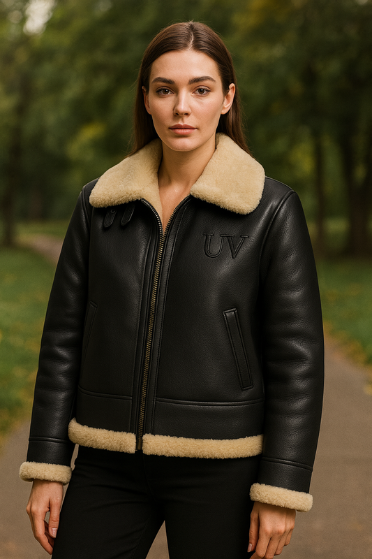 UV ATELIER Winter Leather & Sheepskin Luxe Jacket