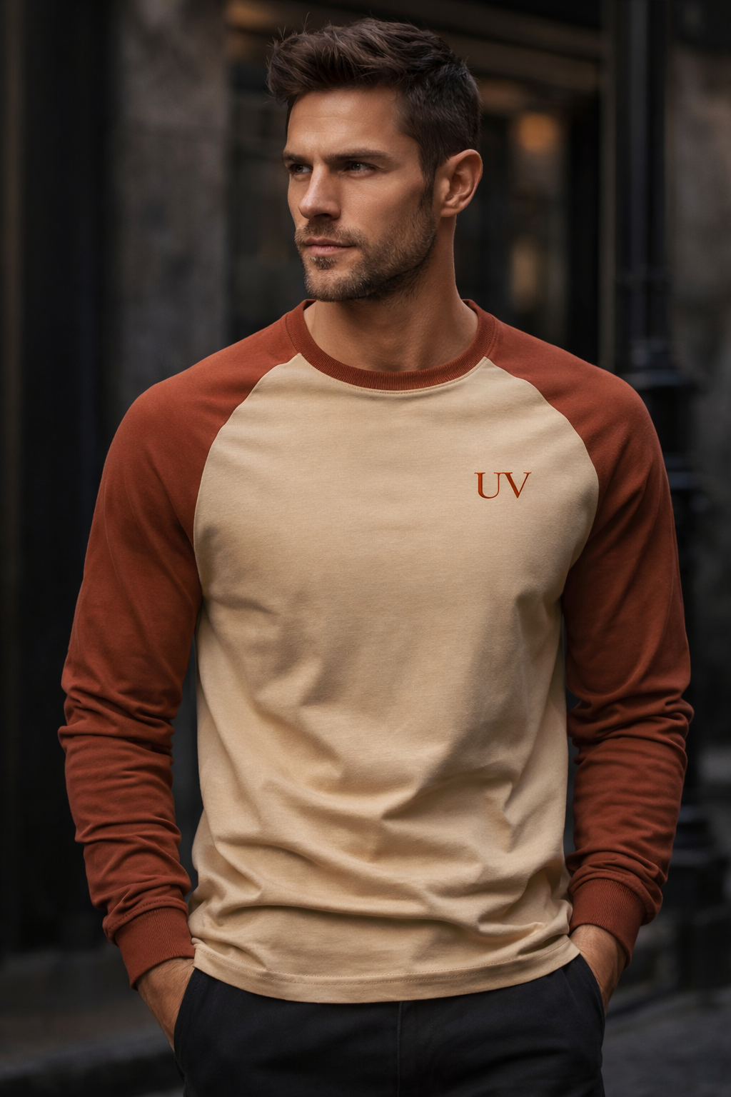 UV ATELIER Contrast Raglan Long Sleeve