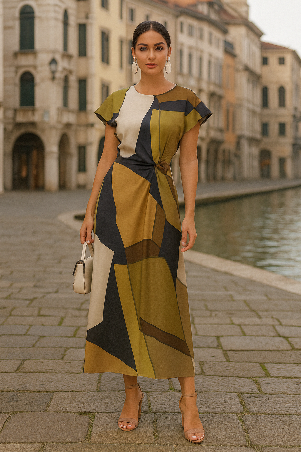 UV Atelier – Vintage Printed Midi Dress