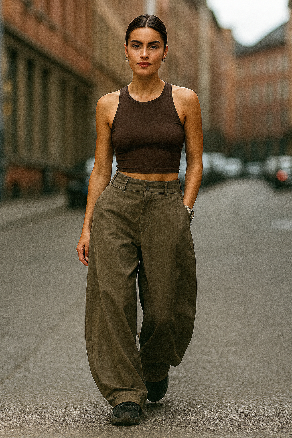 UV ATELIER High Waist Loose Straight Pants