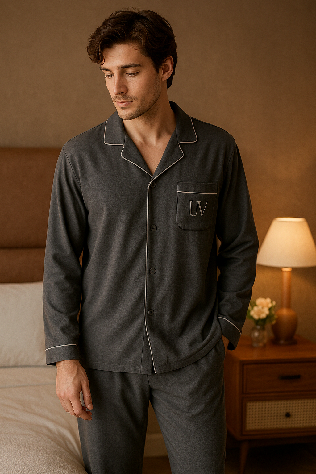 UV ATELIER 100% Cotton Men’s Pajama Set
