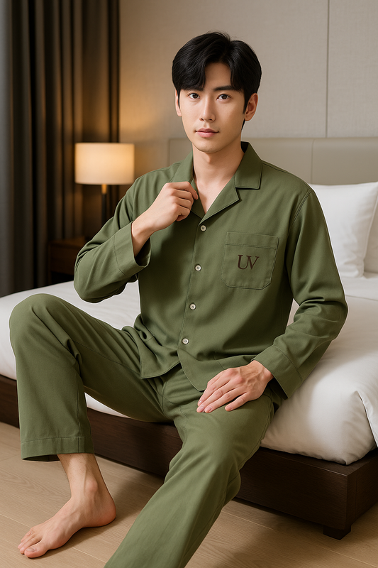 UV ATELIER Men’s Long-Sleeve Pajama Set