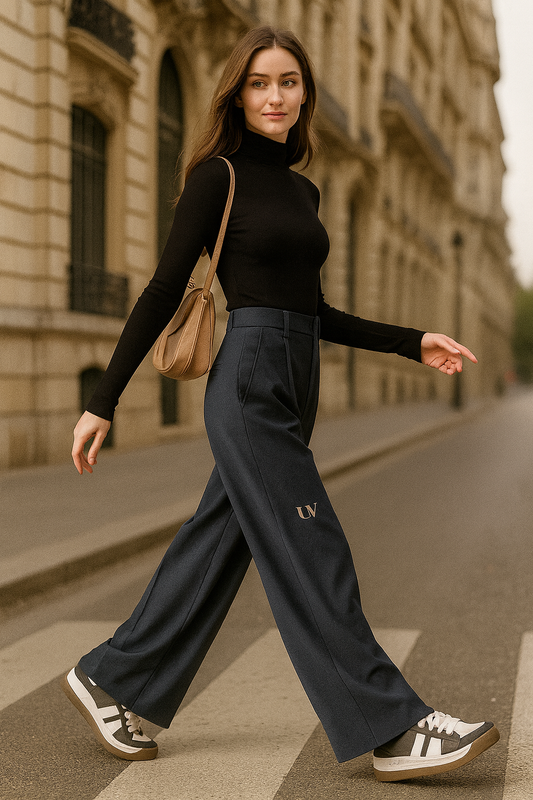 UV Atelier High-Quality Wool Wide Leg Pants