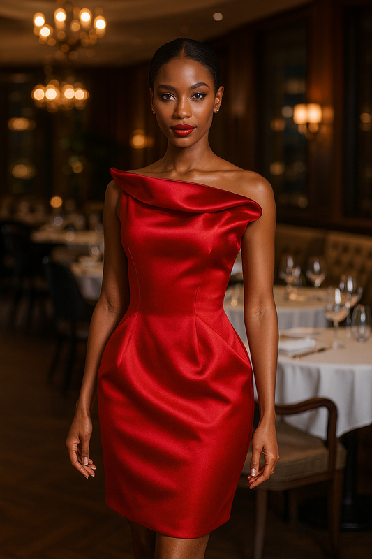 UV ATELIER – Elegant Early-Autumn French Style Dress