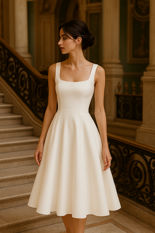 UV ATELIER – Red Wool Dress Coat