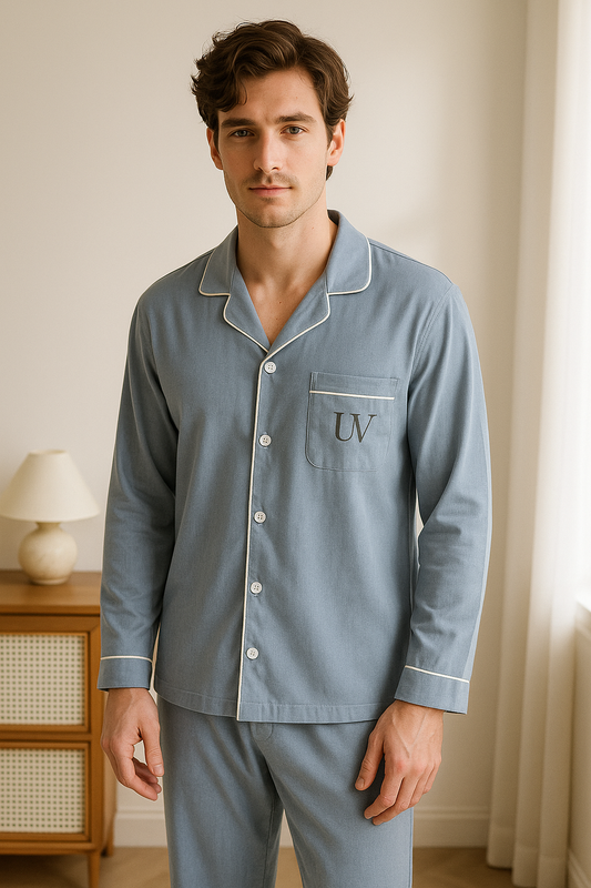 UV ATELIER 100% Cotton Men’s Pajama Set