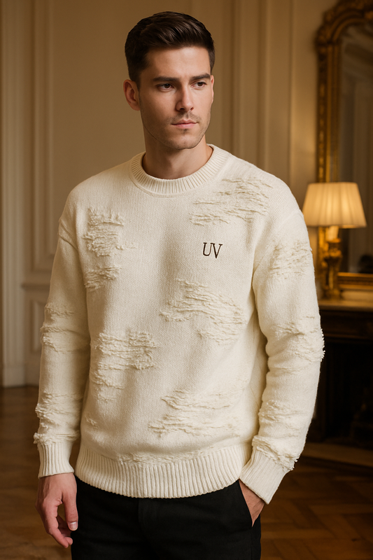 UV ATELIER – Lazy-Line Oversized Round Neck Winter Sweater