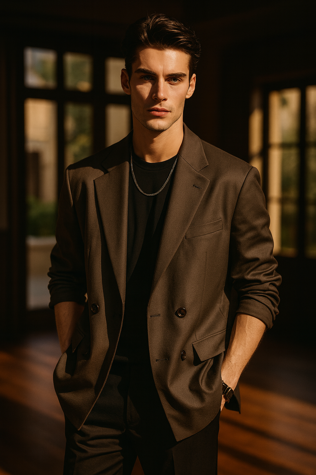 UV ATELIER – High-End Double-Breasted Men’s Blazer