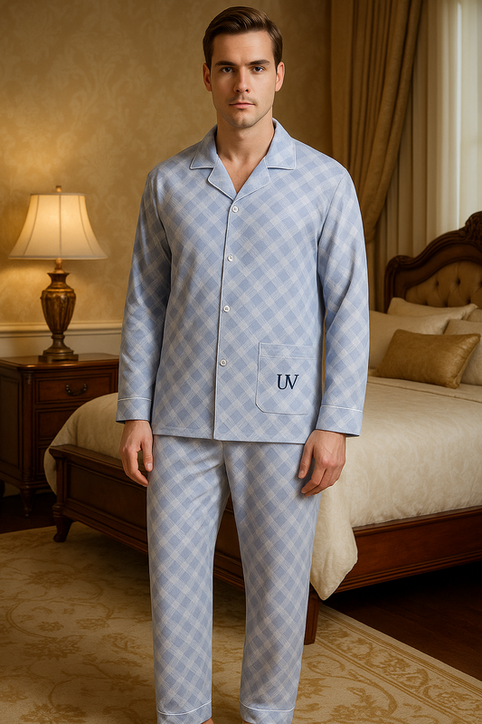 UV ATELIER Men’s Plaid Pajama Set