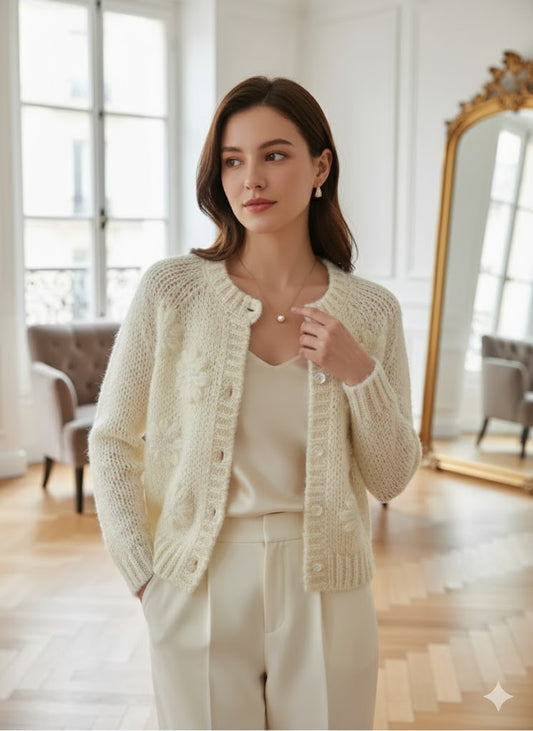 UV ATELIER – Luxury Knitted Cardigan for Women
