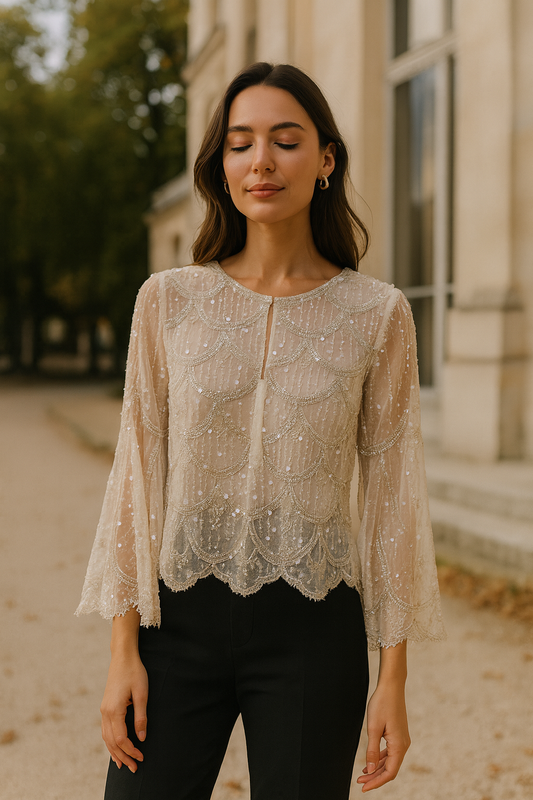 UV ATELIER – Elegant Embroidered Shirt
