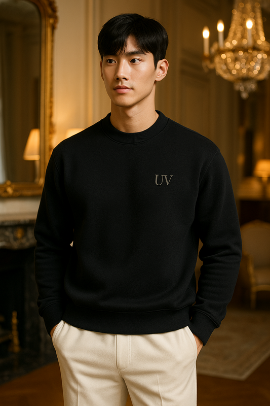 UV ATELIER – Full-Size Men’s Warm Wool V-Neck Winter Sweater