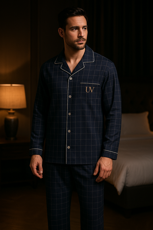 UV ATELIER Large Size Men’s Pajamas Set