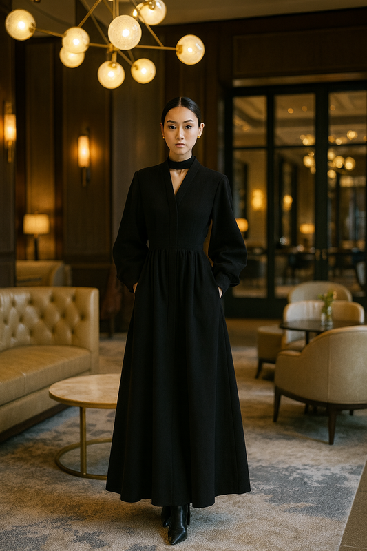 UV ATELIER 100% Wool Long Cashmere Coat