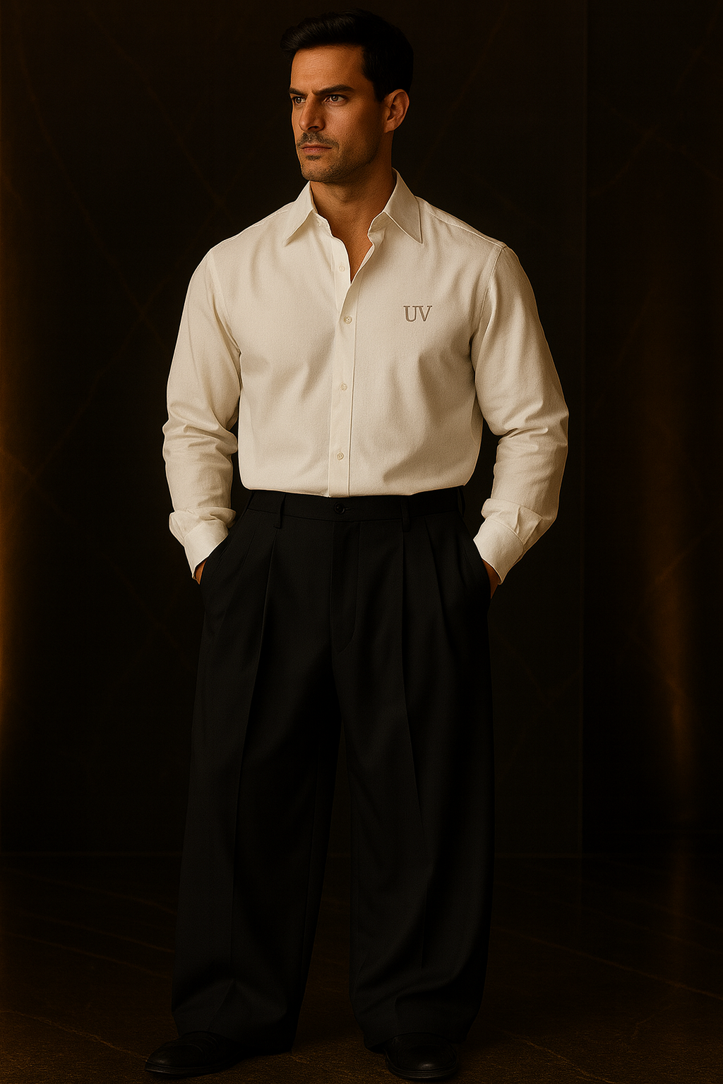 UV ATELIER Men’s Autumn 2025 Pleated Baggy Straight Pants